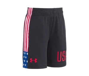 Under Armour Boys USA Stars and Stripes Graphic-Print Shorts Size 2T - Picture 1 of 2