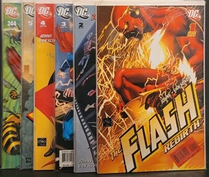 The Flash Rebirth 1-5 y 244 infestado - 2009 - 6 cómics de DC JLA Superman - Imagen 1 de 4