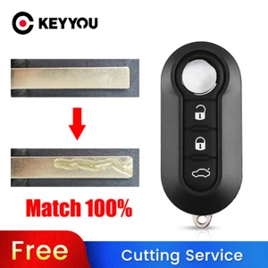 BLADE CUT by PHOTO Car Key Case For Fiat Panda Punto 500 2012 2013 2014 2015 - Imagen 1 de 14