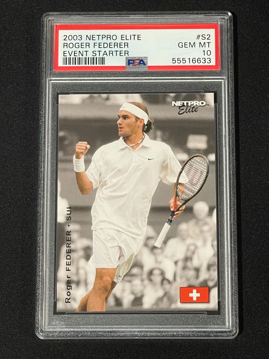 その他 2003 Netpro Elite Roger Federer PSA10 Roger Federer 2003 NetPro Elite #E3 Event Edition (Red Shirt