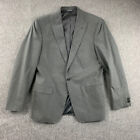 Banana Republic Tailored Fit Blazer Jacket Men 40S Gray One Button Spandex Cotto