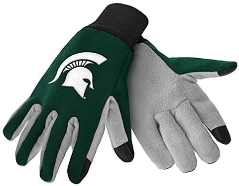 Michigan State Spartans Texting Gloves NEW One Size Fits Most FOCO Cover