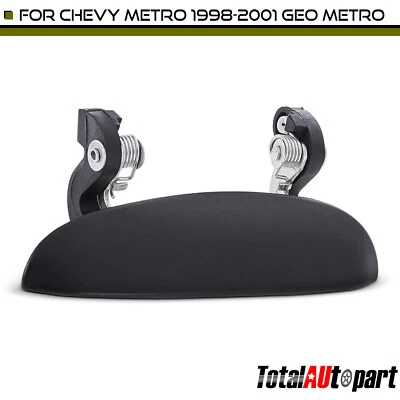 Manija de puerta exterior negra con textura para Chevrolet Metro 1998-2001 Geo lado del conductor Foto 1 de 4