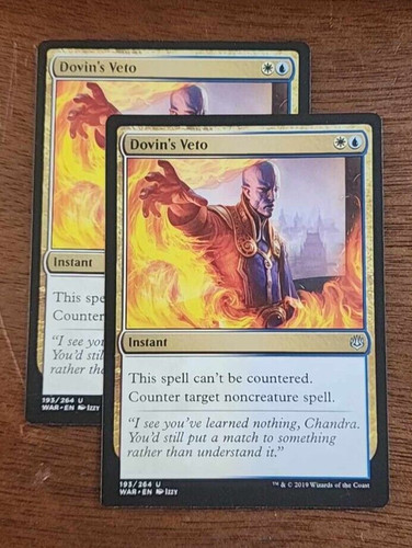 Carta Magic Dovin's Veto - War Of The Spark (MTG, Inglese, NM)