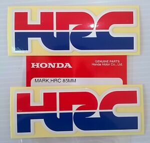 HONDA - HRC HONDA RACING CORPORATION DECAL STICKER BADGE ** GENUINE HONDA **