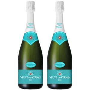 Veuve Du Vernay Zero Alcohol Free Non-Alcoholic Vegan Sparkling White | 2 PACK - Picture 1 of 5