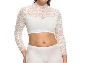 SUSA 5569 Dirndlbluse 3/4 Arm Gr. 32 - 46 ivory 002 - Picture 1 of 3