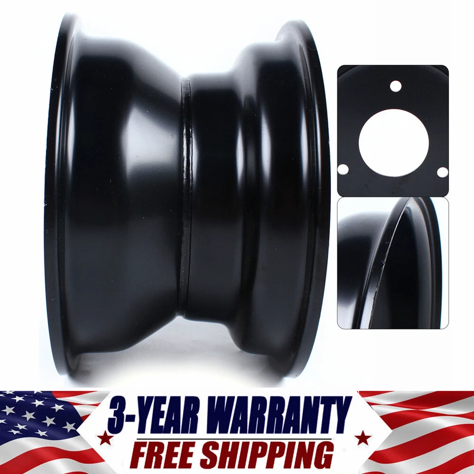 For 16x8-7 Tire 125cc ATV Taotao Quad 78mm Wheel Rim W/3 Holes High Quality - Image 1 of 4