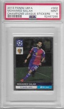 2013 PANINI UEFA MOHAMED SALAH #302 FOIL ROOKIE STICKER PSA 9 RC UCL MO SALAH