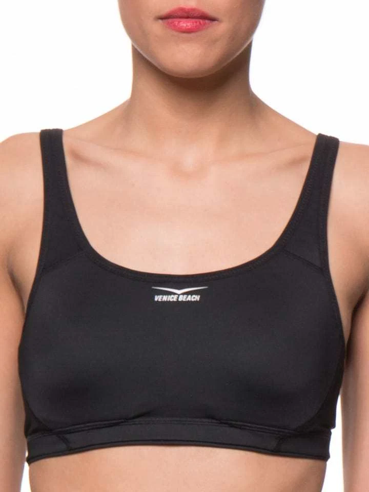 Venice Beach Sports Active bra black padded (Z23-19) - Image 1 of 1