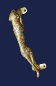Brass Jaguar Handle Handmade Roaring Tiger Door Handle Antique Design mk77 - Picture 1 of 6