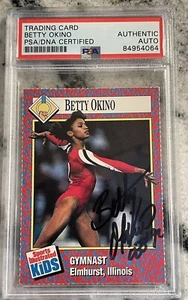 PSA DNA AUTO 1991 SI Sports Illustrated for Kids Betty Okino #222 SIGNED - Picture 1 of 2