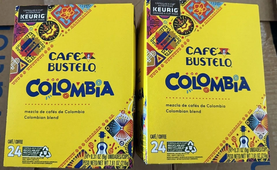 Café Bustelo 100 Colombian Medium Roast K-cup 24 Count