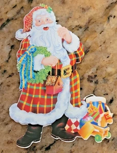 Vintage 1950s Cardboard Santa 3.5 Inches - Picture 1 of 2