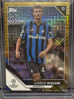 2021-22 Topps Chrome Giorgio Scalvini Gold Mojo Refractor /50 RC - Image 1 of 2