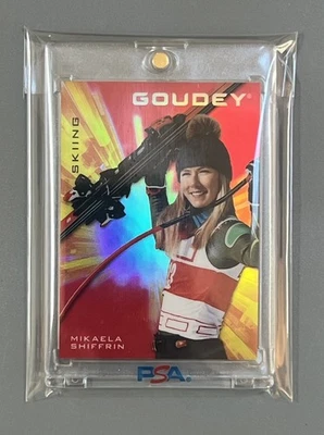 MIKAELA SHIFFRIN ⛷️GREATEST DOWNHILL/ALPINE SKIER IN HISTORY !!!✨ROOKIE✨ CARD - Image 1 of 2