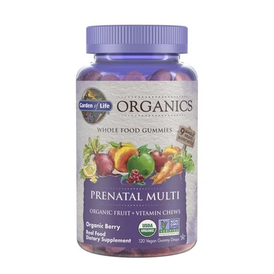 Garden of Life Organics Prenatal Gummies Multivitamin Berry Flavor 30 Day Supply - Image 1 of 4