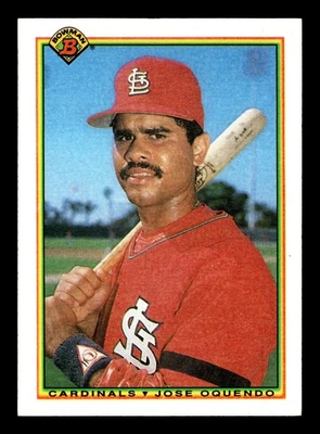 1990 Bowman  Jose Oquendo #200 St. Louis Cardinals - Image 1 of 2