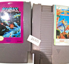 retro Nintendo games NES Magmax & Ikari Warriors II: Victory road  26305 wt11