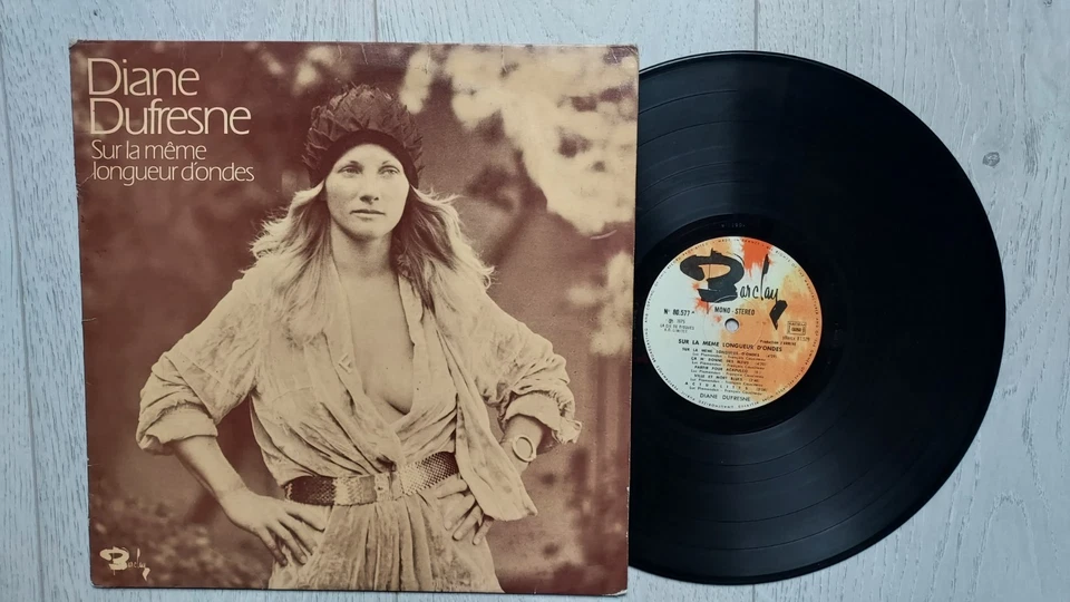 LP 33T DIANE DUFRESNE  MEME LONGUEUR D'ONDES PAROLES LUC PLAMANDON  (STARMANIA) - Photo 1/2