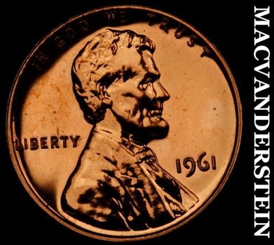 Centavo conmemorativo Lincoln 1961 - elección gema prueba brillante sin precio base #G1812 Foto 1 de 2