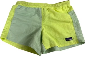 Patagonia Girls Baggies Shorts 4" Unlined Nylon Jellyfish Yellow Size XL NWOT - Picture 1 of 5