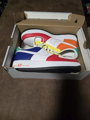 Nike Air Force 1 Low LV8 BG, 7Y, rojo universitario/blanco. FN6980 657 Foto 1 de 3