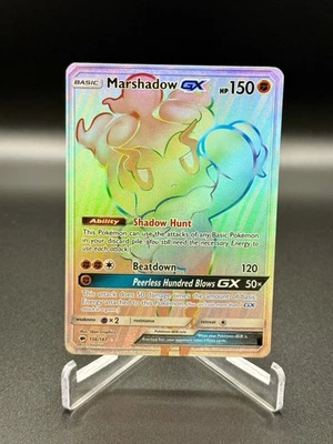 Pokémon TCG Marshadow GX 156/147 Burning Shadows Secret Rare Near Mint Free Ship - Image 1 of 2