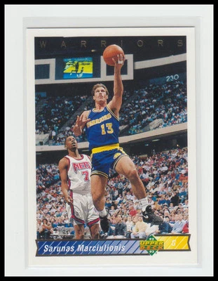 1992-93 Upper Deck #249 Sarunas Marciulionis - Image 1 of 2