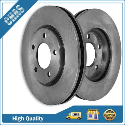 Front Slotted Brake Rotors Discs For 2001 2002-2007 Chrysler Dodge Caravan Grand - Image 1 of 4