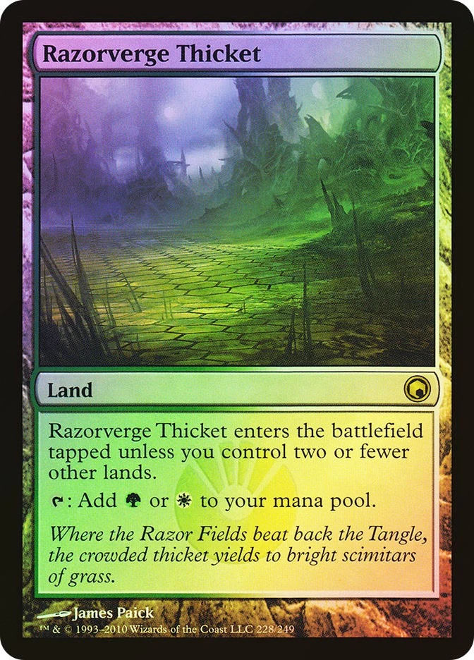 MTG FOIL Razorverge Thicket  - Scars of Mirrodin #228 - Image 1 of 1