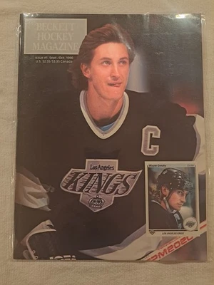 1990 Beckett Hockey Magazine #1 Wayne Gretsky Cover, and Bagged Since Purchased - Image 1 of 2