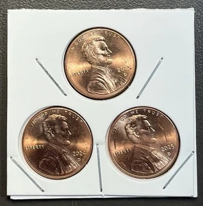 Centavo Lincoln 2025 D 2024 D 2023 D (3) total / emisión del año pasado / de rollo bancario - Imagen 1 de 2