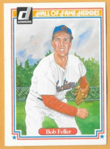 BOB FELLER HALL OF FAME HEROES #36 - DONRUSS NM-MT 1983 - Picture 1 of 2