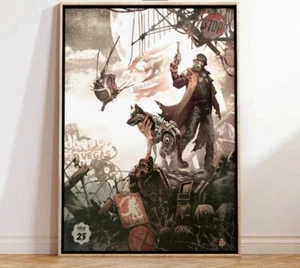 Fallout New Vegas Poster, Vintage Video Game Art Print, RPG Wall Decor 8 - Picture 1 of 3