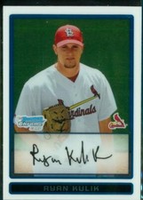 2009 Baseball Card Bowman Chrome Prospects BCP193 RYAN KULIK St Louis Cardinals