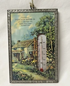Vintage Thien Auto Repair St Louis Missouri Advertising Picture Thermometer - Picture 1 of 6