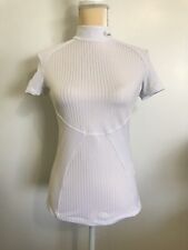 EQUILINE White Megan Show Shirt NWOT Size XS Equestrian Top 