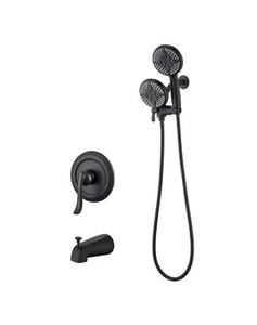 ELLO&ALLO Single-Handle 24-Spray Tub and Shower Faucet Handheld Combo/5” Shower - Picture 1 of 6