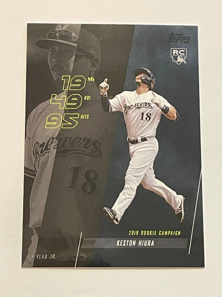 2019 Topps x Vlad Jr. Baseball PR: 2474 - Keston Hiura RC - Milwaukee Brewers - Image 1 of 2