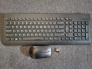 Lenovo Wireless Keyboard Mouse Combo perfect Condition - Picture 1 of 4