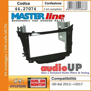 Mascarilla Autoradio 2 Din Adaptador Hyundai I-30 Del 2012 Al 2017 - Imagen 1 de 3
