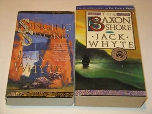 Singing Sword+Saxon Shore Jack Whyte Camulod Chronicles pb lot King Arthur saga - Picture 1 of 3