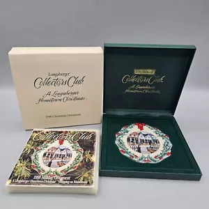 Longaberger Collectors Club Ornament 1998 Hometown Christmas Original Box - Picture 1 of 17