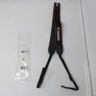 Correa para el cuello original oficial Canon EOS negra de Japón EW-400D-N Foto 1 de 4