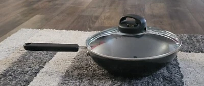 Cook's Essentials Stainless Non-Stick Wok 10.5" Skillet Braiser Fry Pan With Lid - Image 1 of 4