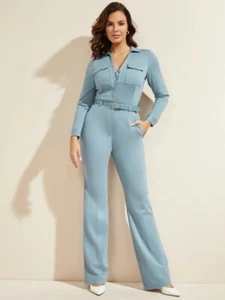 🖤🖤 NWT Guess by Marciano blue Jones Jumpsuit Size 4 🖤🖤 - Picture 1 of 7