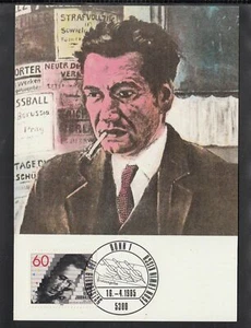 USA ) schöne Maxikarte MC Germany 1985 - 100. Geburtstag von Egon Erwin Kisch - Bild 1 von 1