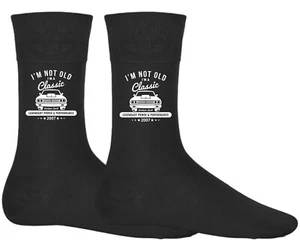 18 Años de Impresionantes Calcetines Nacidos en 2007 Regalo para Hombre o Mujer Negro Novedad Par - Imagen 1 de 1