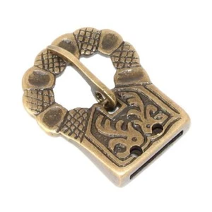 Medieval Brass Strap / Belt Buckle - Re-Enactment LARP Costume Accessory - Picture 1 of 1